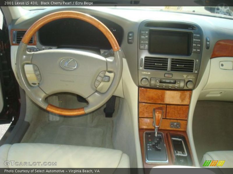 Black Cherry Pearl / Ecru Beige 2001 Lexus LS 430