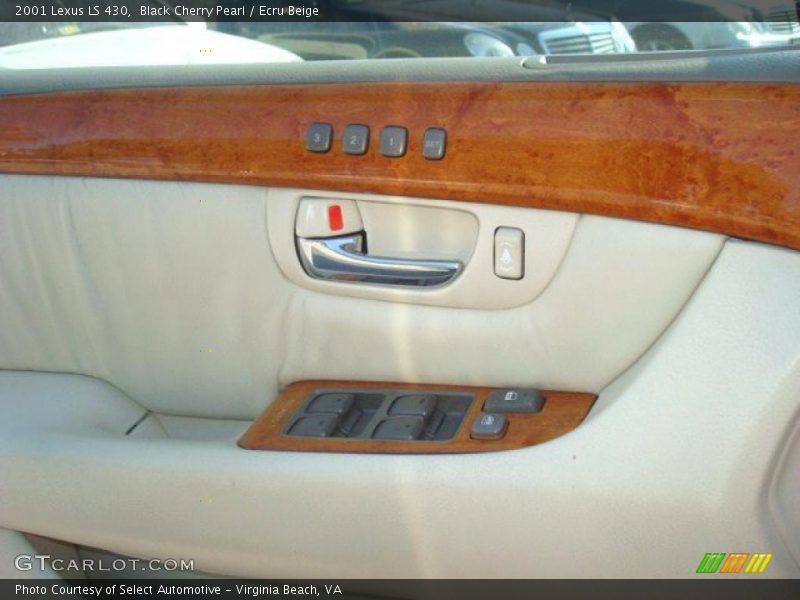 Black Cherry Pearl / Ecru Beige 2001 Lexus LS 430