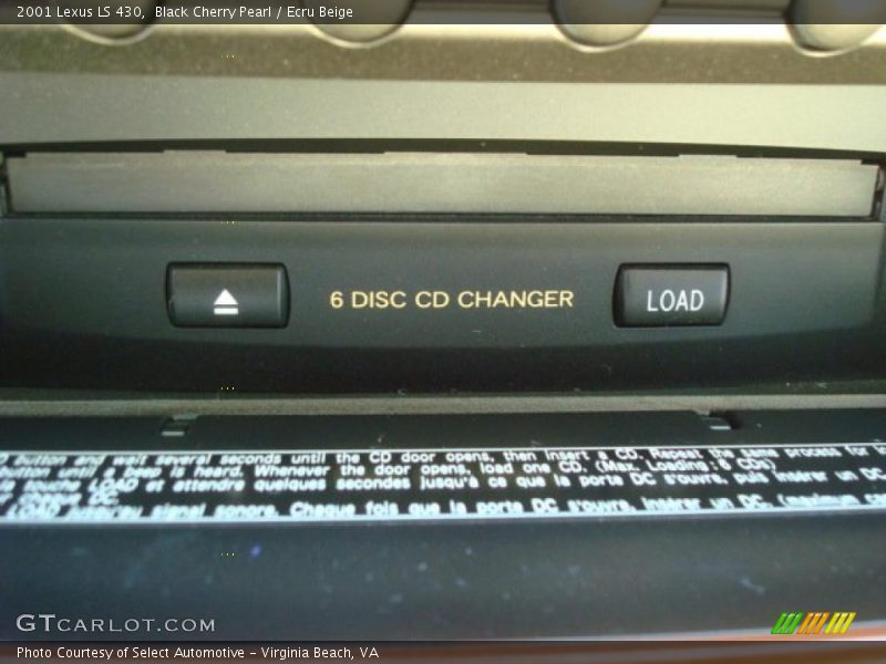 Black Cherry Pearl / Ecru Beige 2001 Lexus LS 430