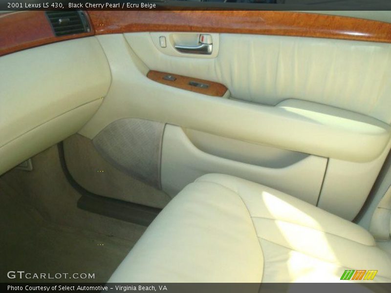 Black Cherry Pearl / Ecru Beige 2001 Lexus LS 430