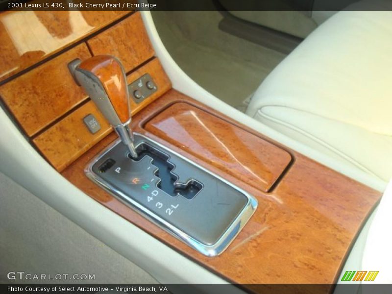Black Cherry Pearl / Ecru Beige 2001 Lexus LS 430