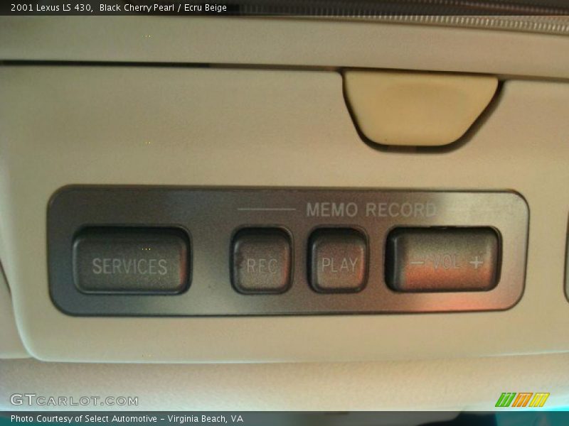Black Cherry Pearl / Ecru Beige 2001 Lexus LS 430