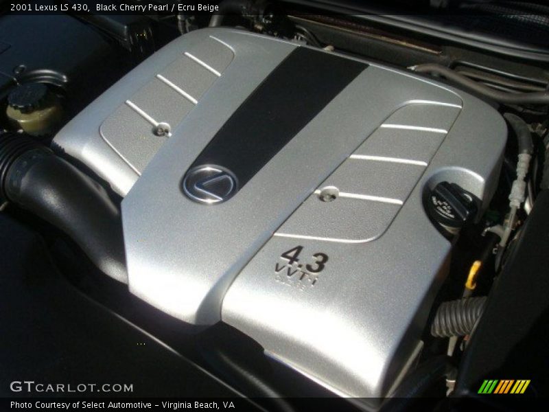 Black Cherry Pearl / Ecru Beige 2001 Lexus LS 430