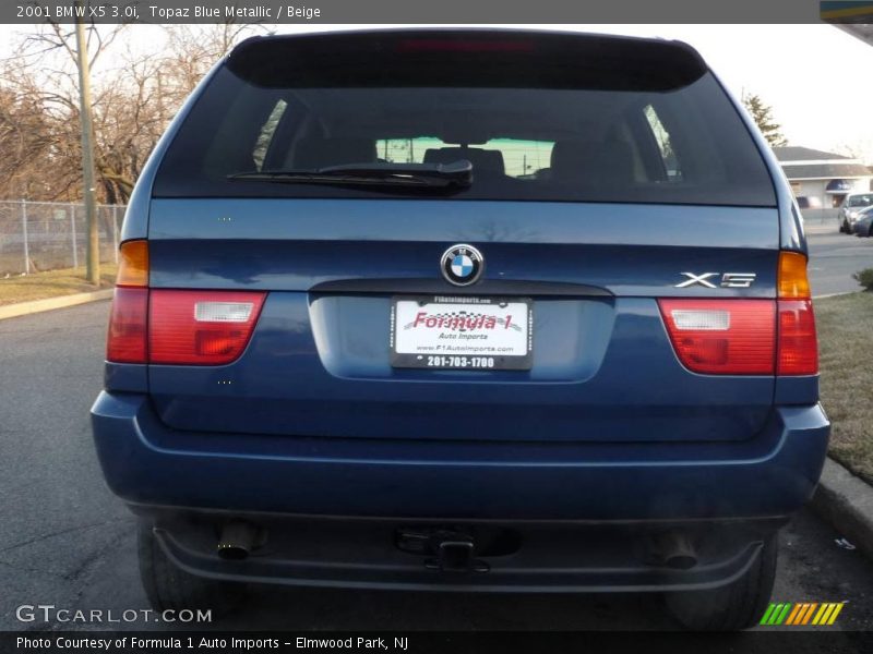 Topaz Blue Metallic / Beige 2001 BMW X5 3.0i