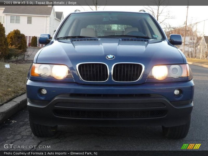 Topaz Blue Metallic / Beige 2001 BMW X5 3.0i