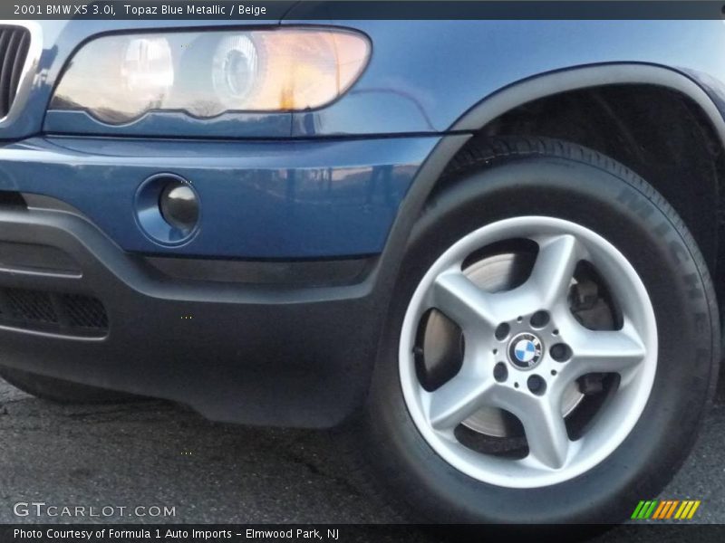 Topaz Blue Metallic / Beige 2001 BMW X5 3.0i