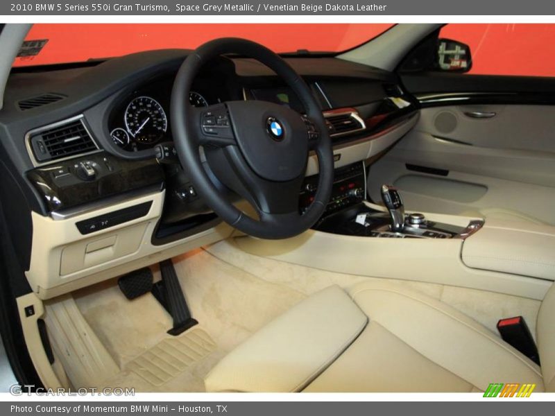 Space Grey Metallic / Venetian Beige Dakota Leather 2010 BMW 5 Series 550i Gran Turismo