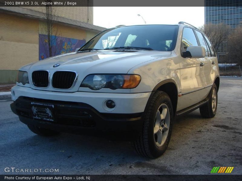 Alpine White / Beige 2001 BMW X5 3.0i