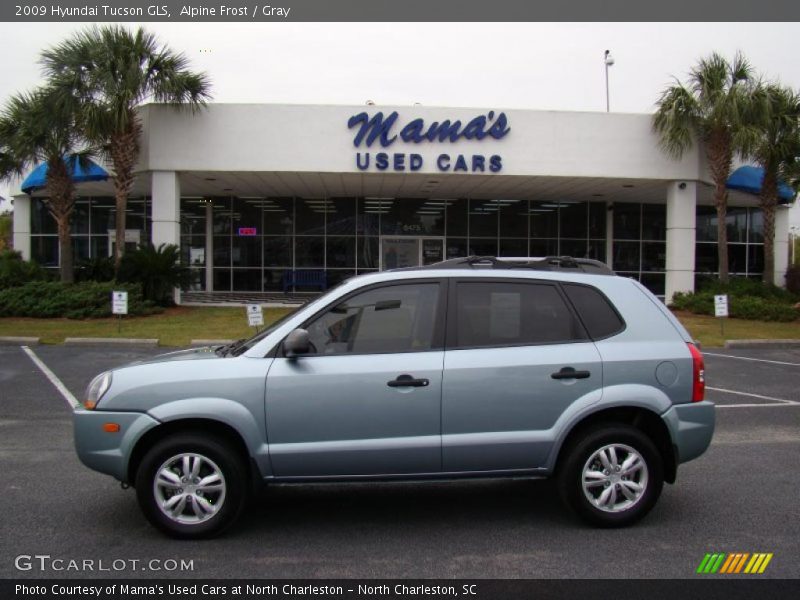 Alpine Frost / Gray 2009 Hyundai Tucson GLS