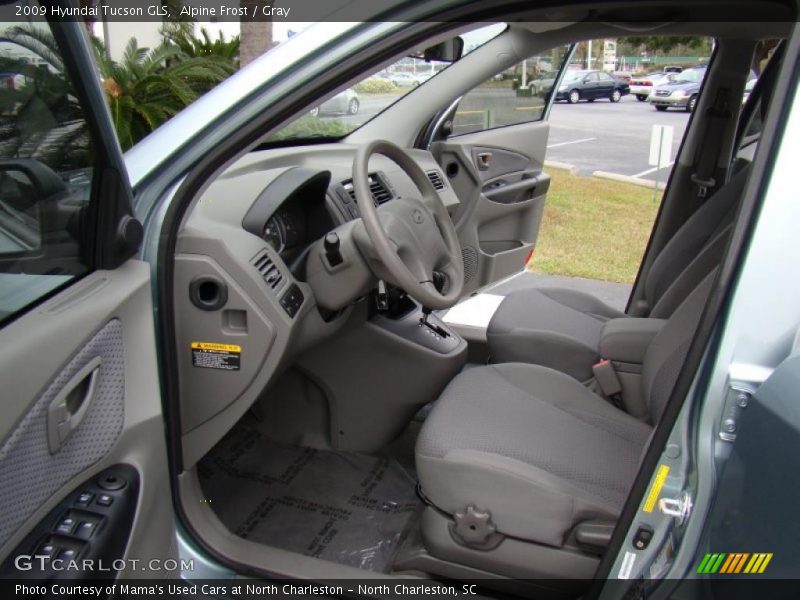 Alpine Frost / Gray 2009 Hyundai Tucson GLS