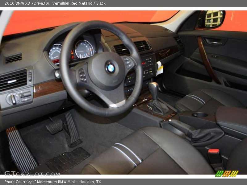 Black Interior - 2010 X3 xDrive30i 