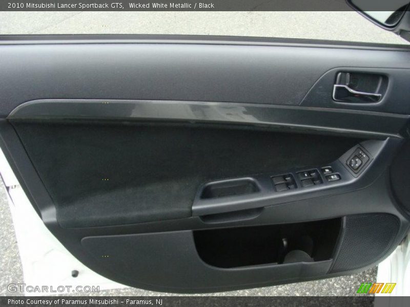 Wicked White Metallic / Black 2010 Mitsubishi Lancer Sportback GTS