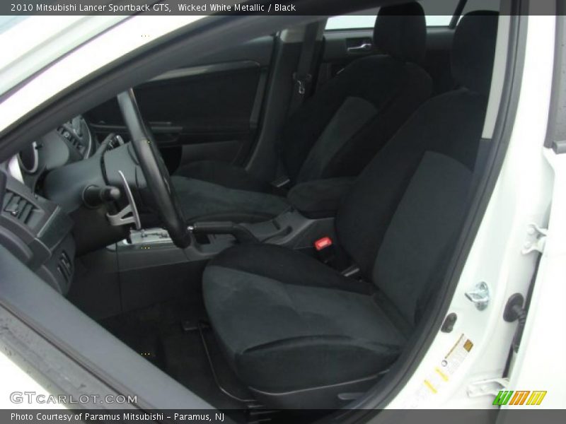 Wicked White Metallic / Black 2010 Mitsubishi Lancer Sportback GTS
