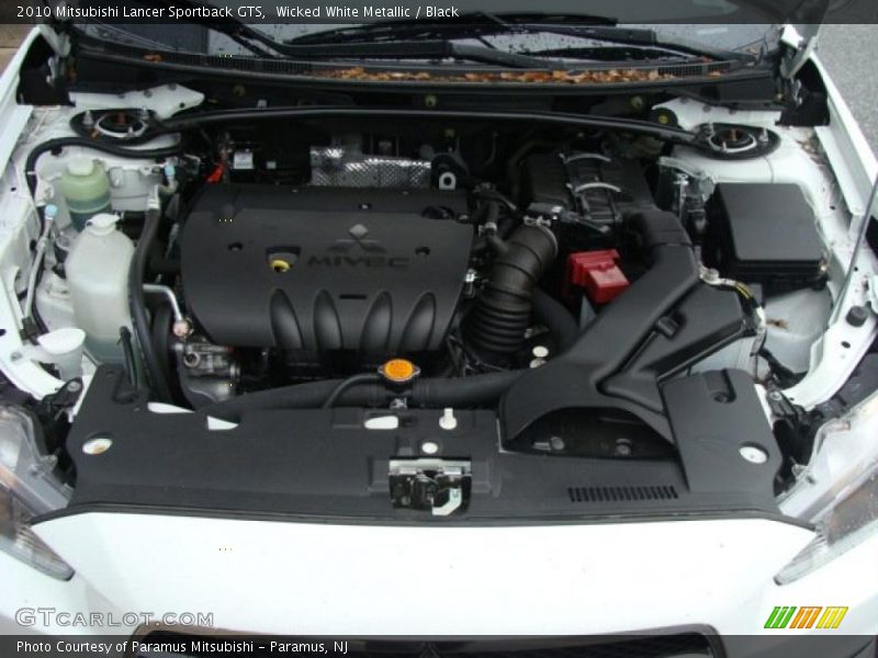 Wicked White Metallic / Black 2010 Mitsubishi Lancer Sportback GTS