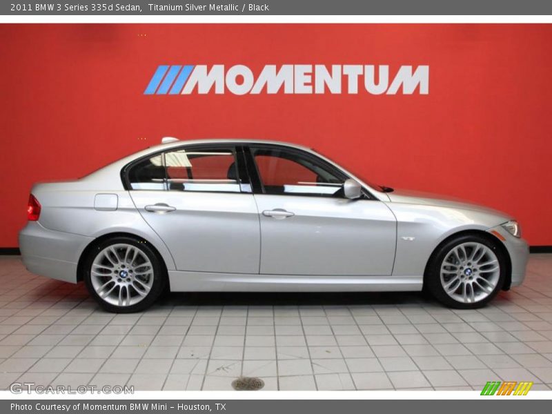 Titanium Silver Metallic / Black 2011 BMW 3 Series 335d Sedan