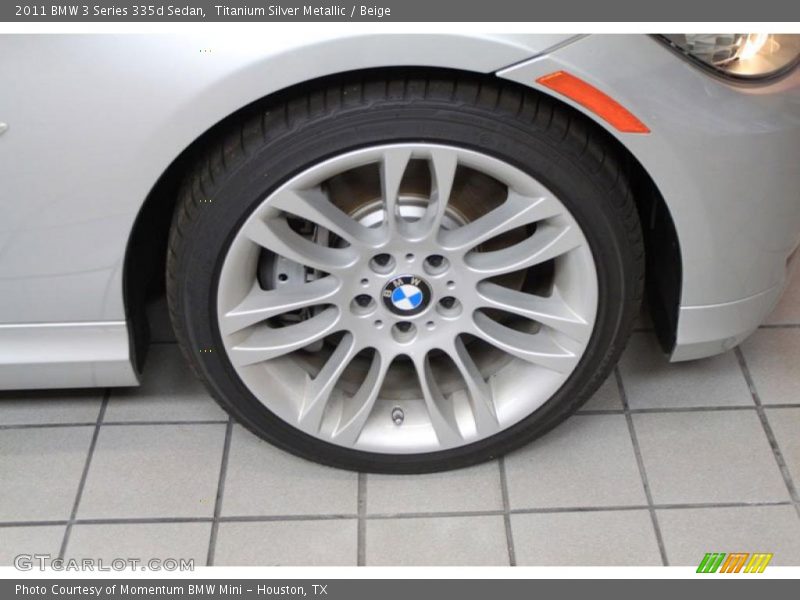 Titanium Silver Metallic / Beige 2011 BMW 3 Series 335d Sedan