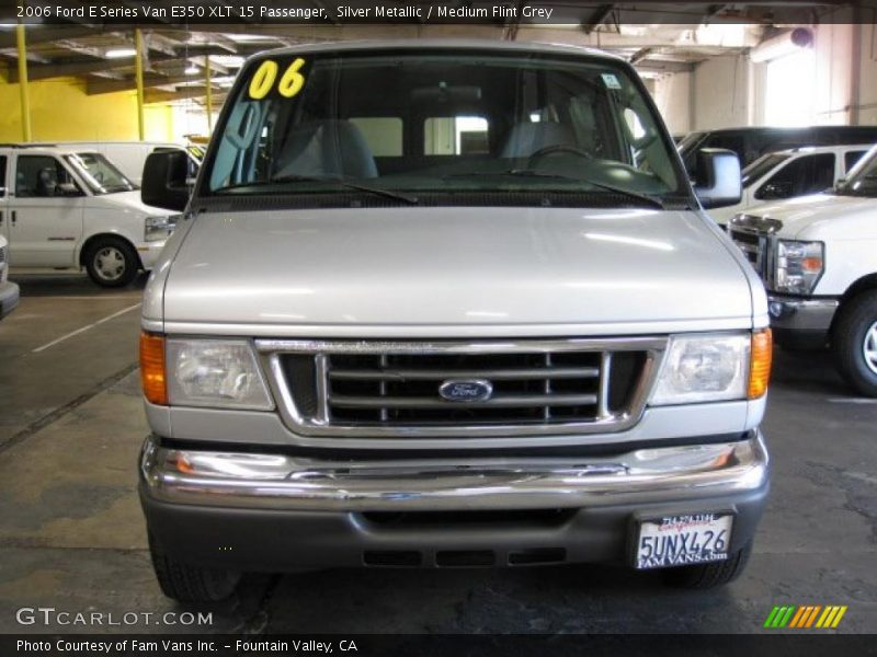 Silver Metallic / Medium Flint Grey 2006 Ford E Series Van E350 XLT 15 Passenger