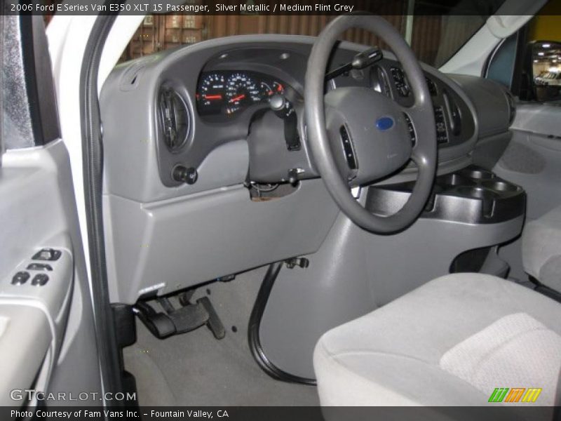 Silver Metallic / Medium Flint Grey 2006 Ford E Series Van E350 XLT 15 Passenger