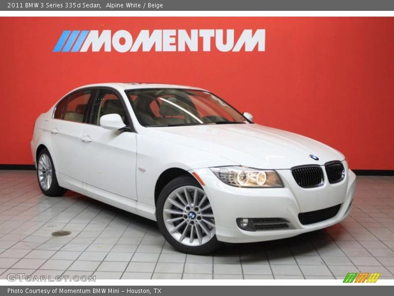 Front 3/4 View of 2011 3 Series 335d Sedan