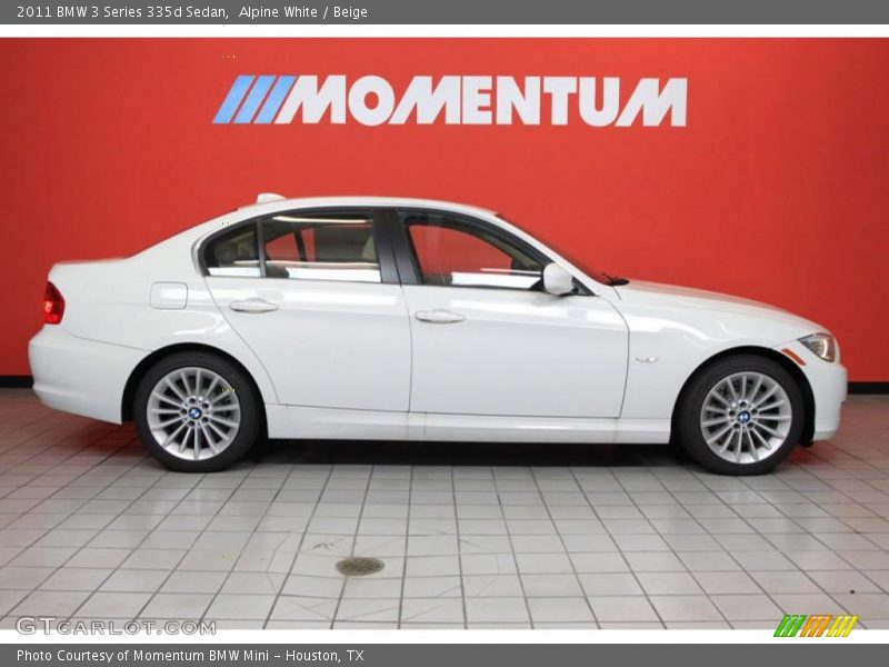 Alpine White / Beige 2011 BMW 3 Series 335d Sedan