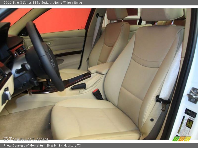 Alpine White / Beige 2011 BMW 3 Series 335d Sedan