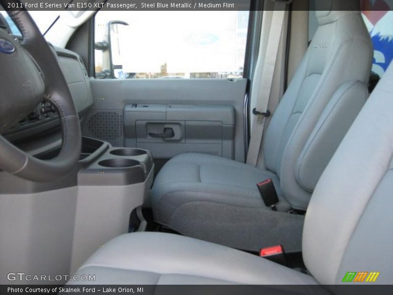 Steel Blue Metallic / Medium Flint 2011 Ford E Series Van E150 XLT Passenger