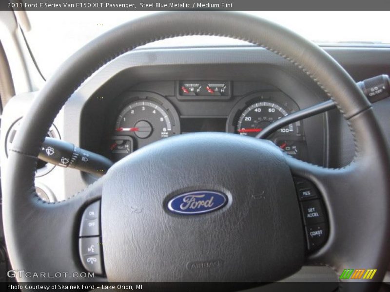 Steel Blue Metallic / Medium Flint 2011 Ford E Series Van E150 XLT Passenger