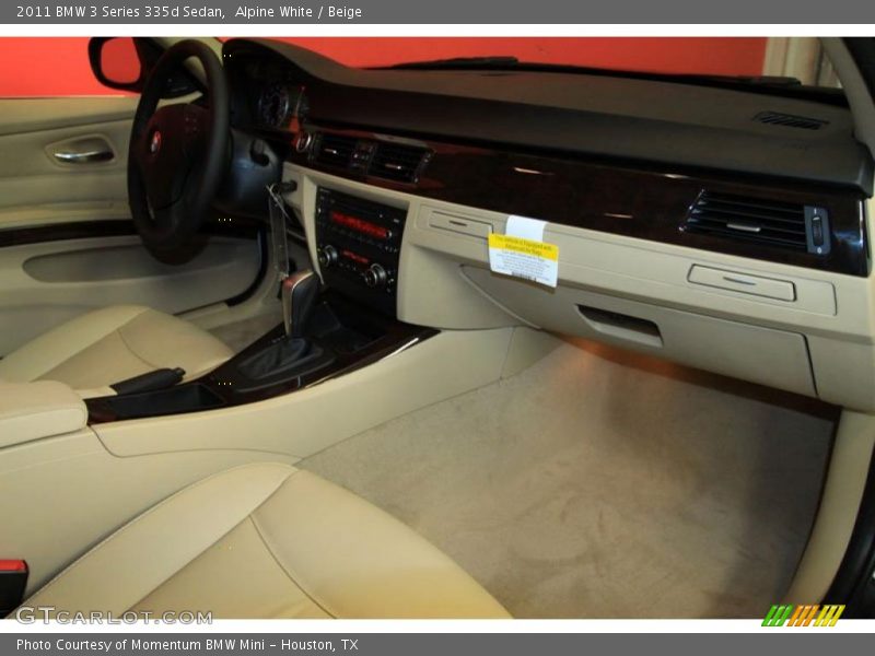 Alpine White / Beige 2011 BMW 3 Series 335d Sedan