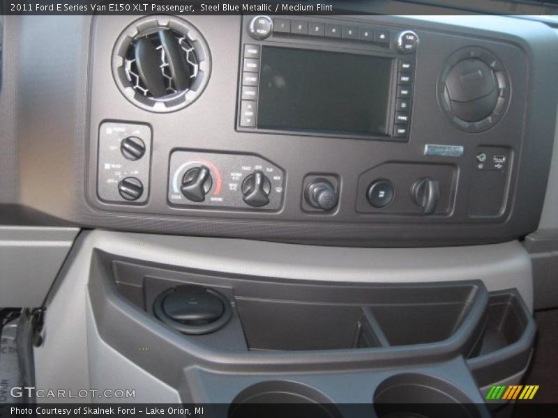 Steel Blue Metallic / Medium Flint 2011 Ford E Series Van E150 XLT Passenger