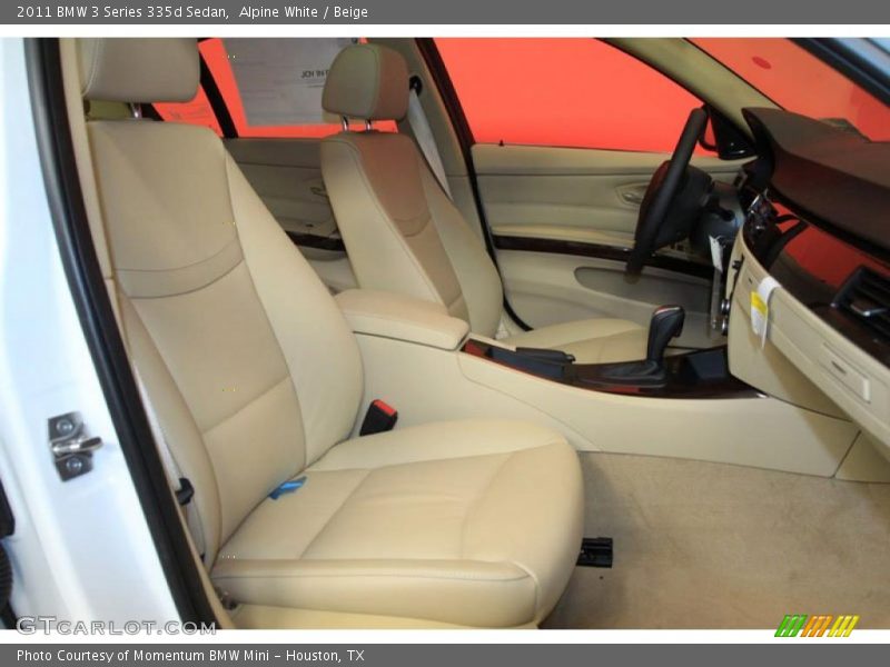 Alpine White / Beige 2011 BMW 3 Series 335d Sedan