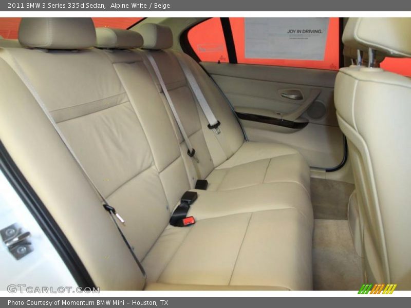 Alpine White / Beige 2011 BMW 3 Series 335d Sedan