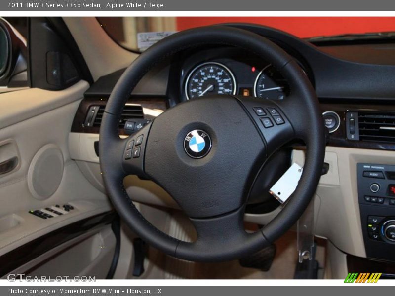 Alpine White / Beige 2011 BMW 3 Series 335d Sedan