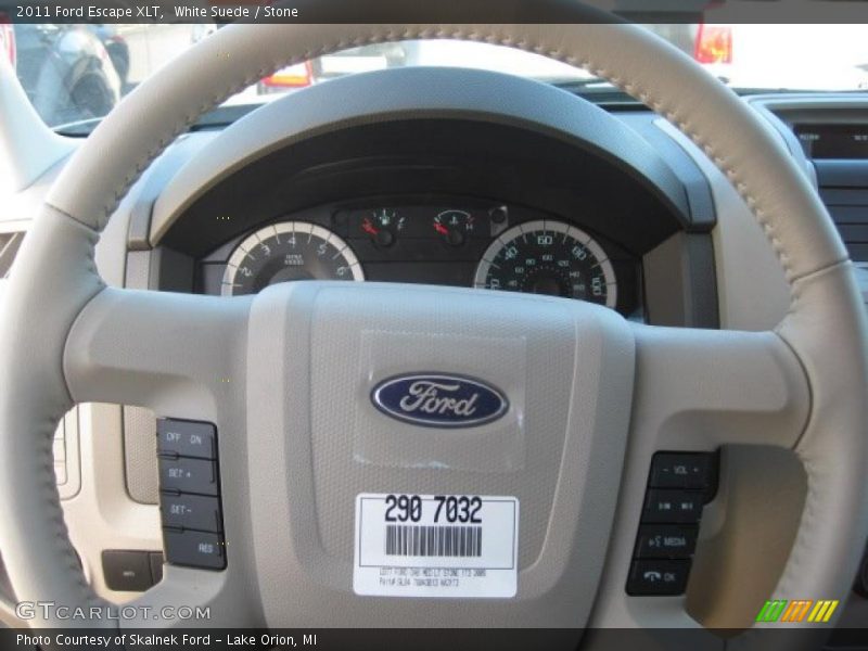 White Suede / Stone 2011 Ford Escape XLT