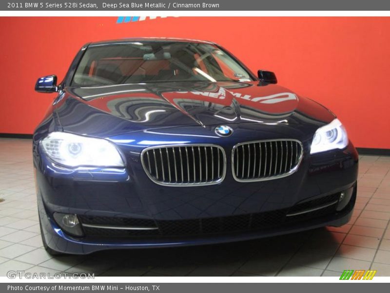 Deep Sea Blue Metallic / Cinnamon Brown 2011 BMW 5 Series 528i Sedan