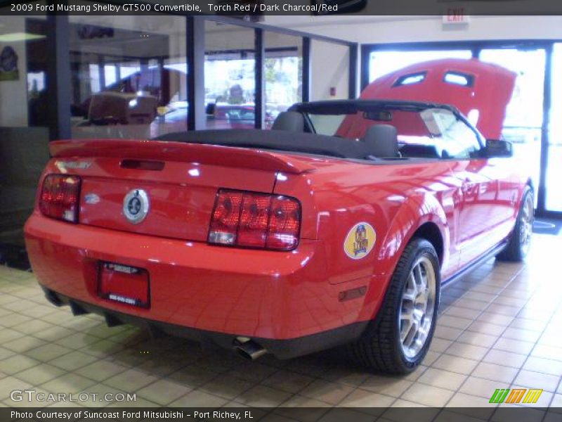 Torch Red / Dark Charcoal/Red 2009 Ford Mustang Shelby GT500 Convertible