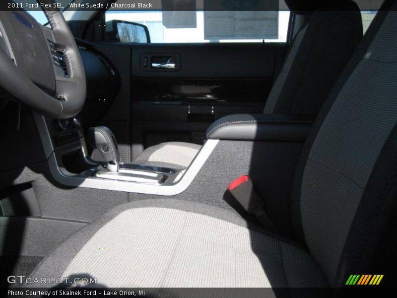 White Suede / Charcoal Black 2011 Ford Flex SEL