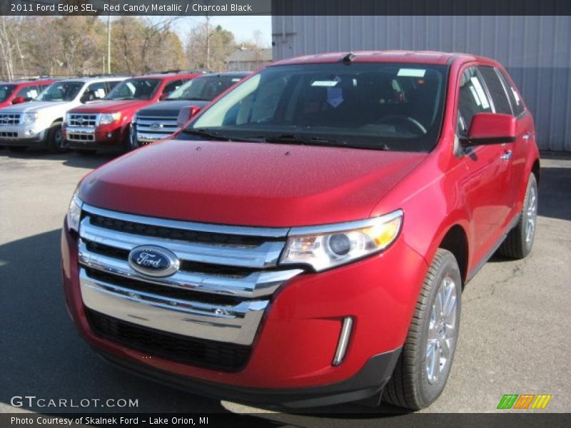 Red Candy Metallic / Charcoal Black 2011 Ford Edge SEL