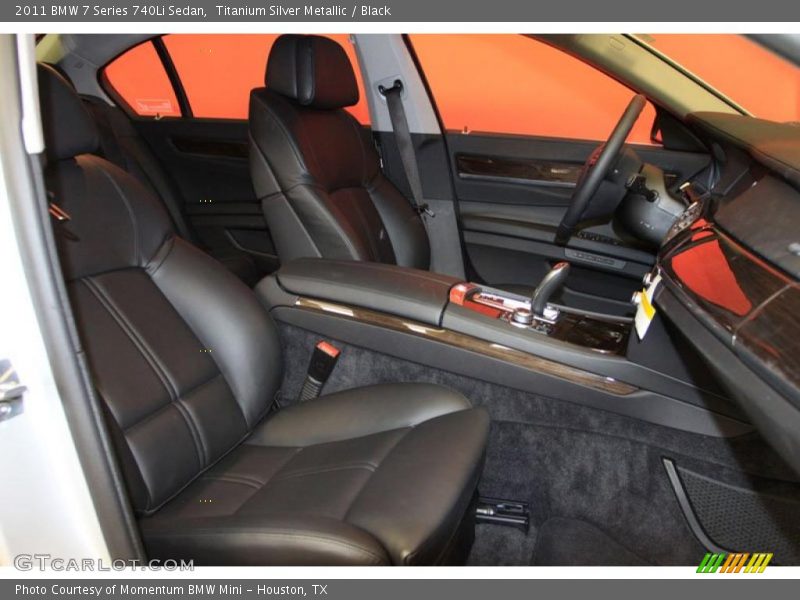 Titanium Silver Metallic / Black 2011 BMW 7 Series 740Li Sedan