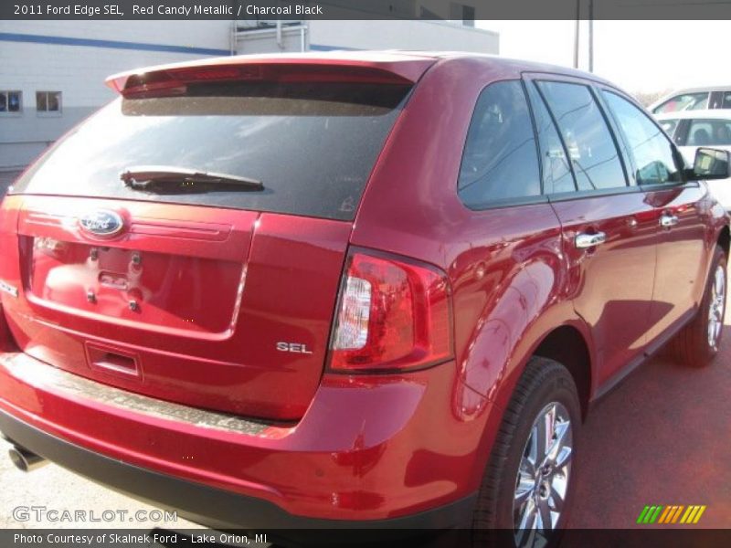 Red Candy Metallic / Charcoal Black 2011 Ford Edge SEL