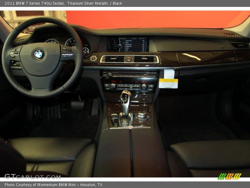 Titanium Silver Metallic / Black 2011 BMW 7 Series 740Li Sedan