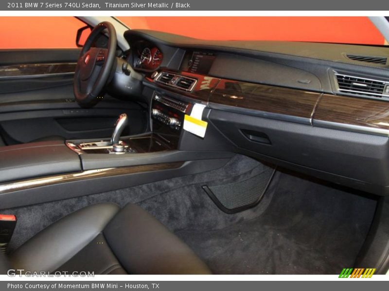 Titanium Silver Metallic / Black 2011 BMW 7 Series 740Li Sedan