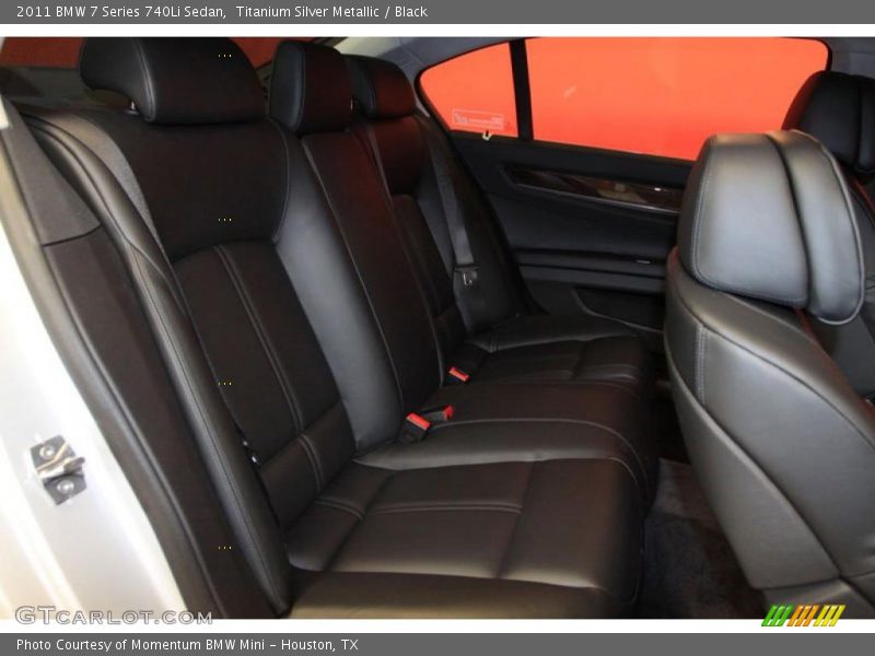 Titanium Silver Metallic / Black 2011 BMW 7 Series 740Li Sedan