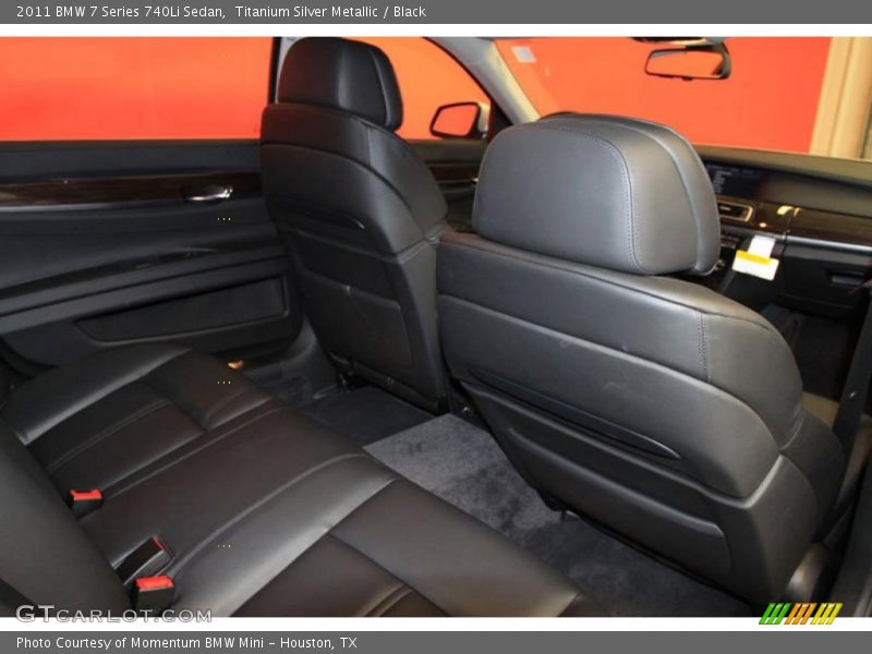 Titanium Silver Metallic / Black 2011 BMW 7 Series 740Li Sedan