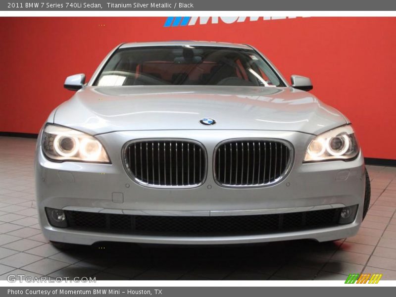 Titanium Silver Metallic / Black 2011 BMW 7 Series 740Li Sedan