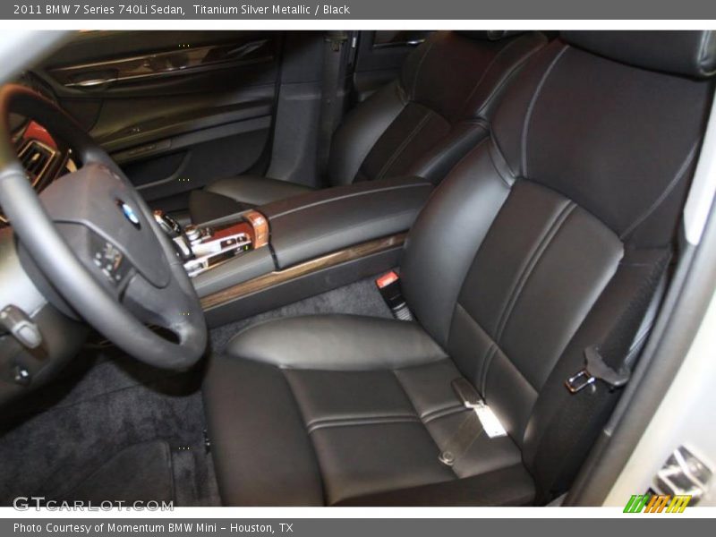 Titanium Silver Metallic / Black 2011 BMW 7 Series 740Li Sedan