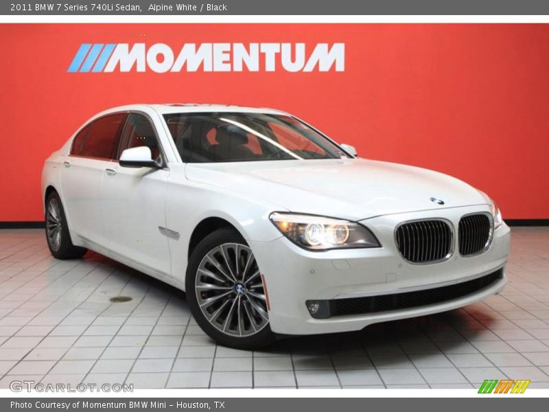 Alpine White / Black 2011 BMW 7 Series 740Li Sedan