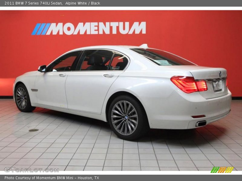 Alpine White / Black 2011 BMW 7 Series 740Li Sedan