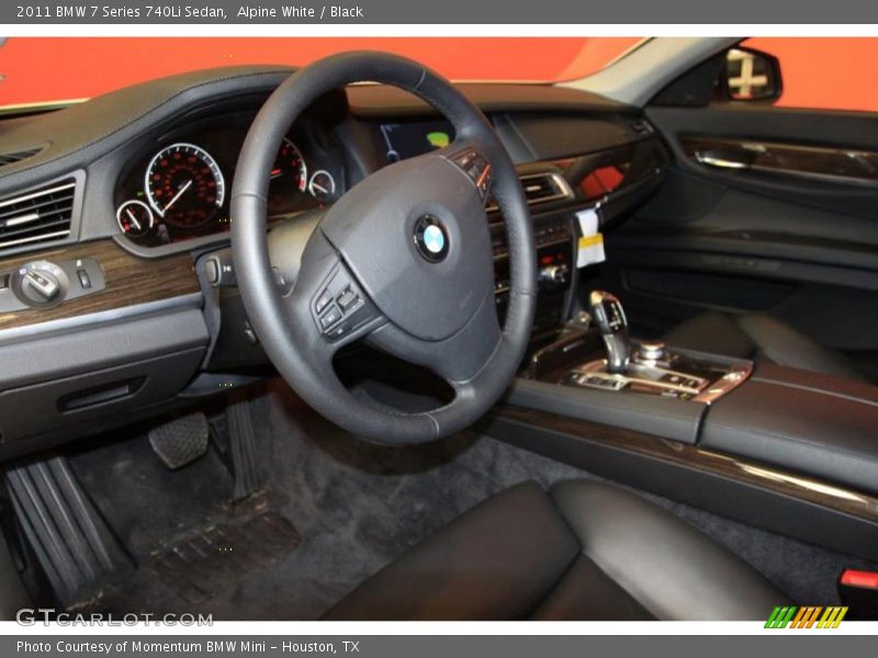 Alpine White / Black 2011 BMW 7 Series 740Li Sedan