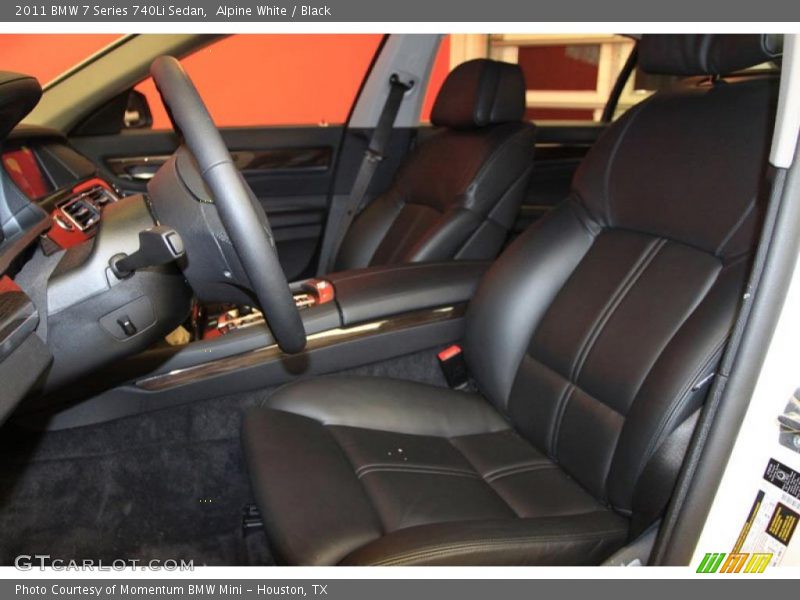 Alpine White / Black 2011 BMW 7 Series 740Li Sedan