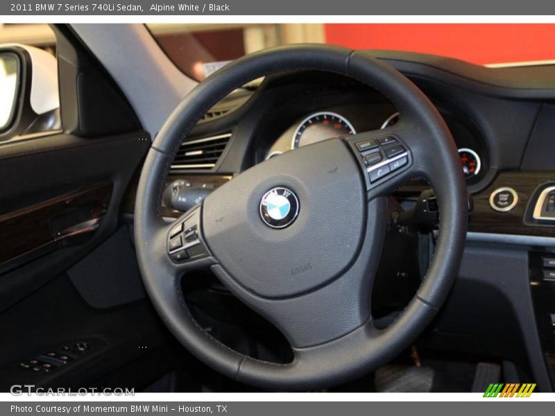 Alpine White / Black 2011 BMW 7 Series 740Li Sedan